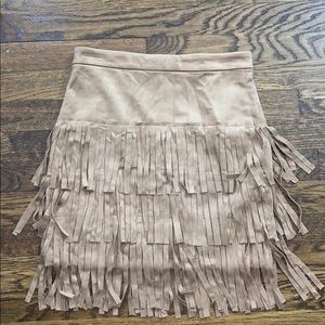 Velvet Fringe Skirt!
